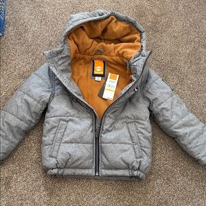 Timberland Gray and Orange Kids Jacket